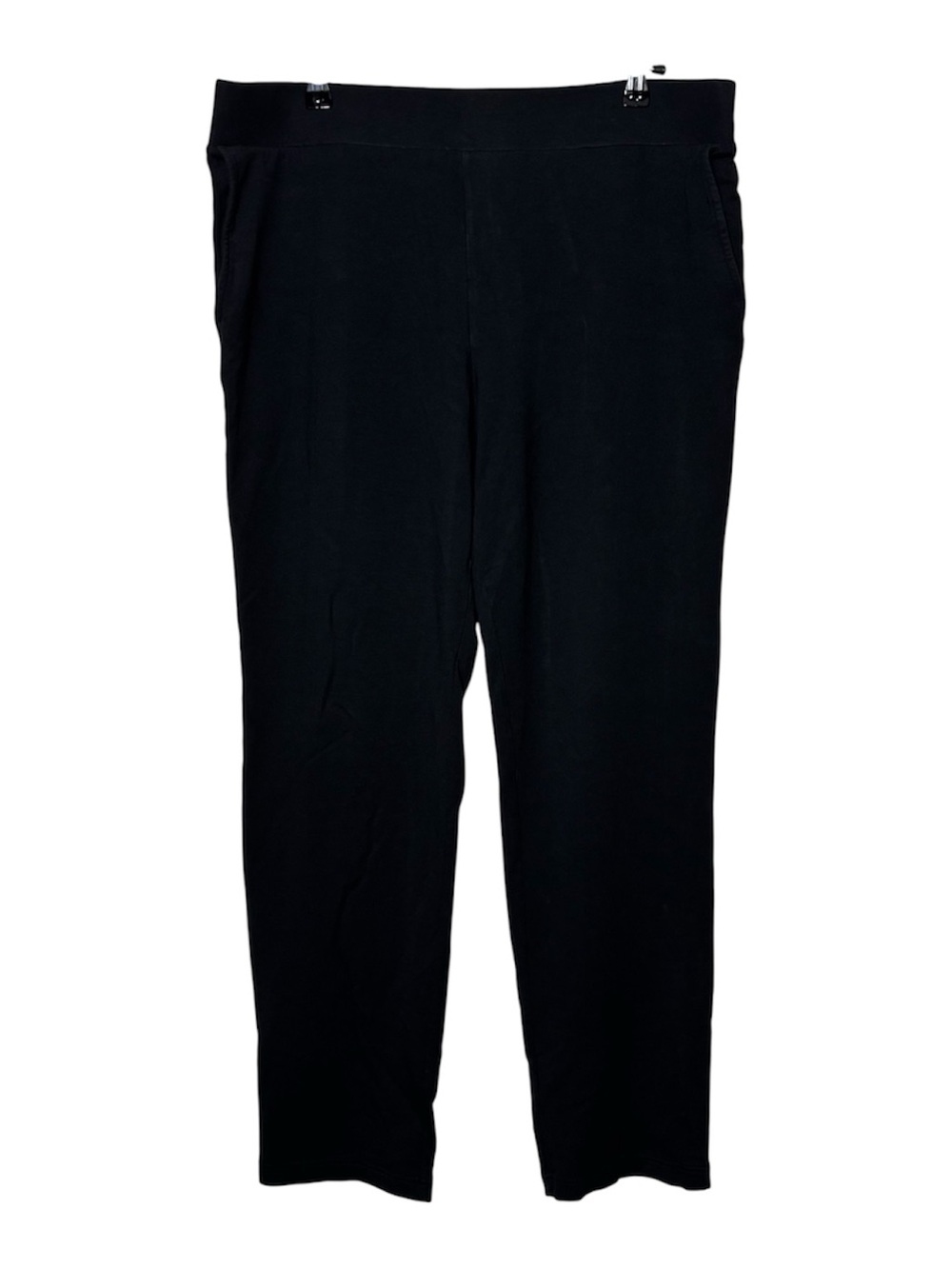 J. Jill Pure Jill Affinity French Terry Slim Leg Pants Women's Large Black FLAW